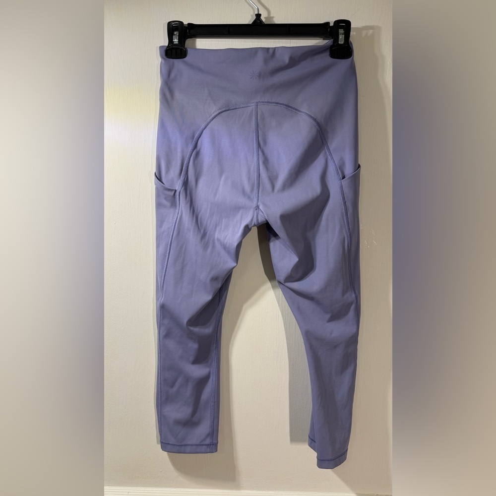 Athleta Ultimate Stash Pocket Capri Dusty Dusk Purple Leggings Small S - Picture 5 of 5